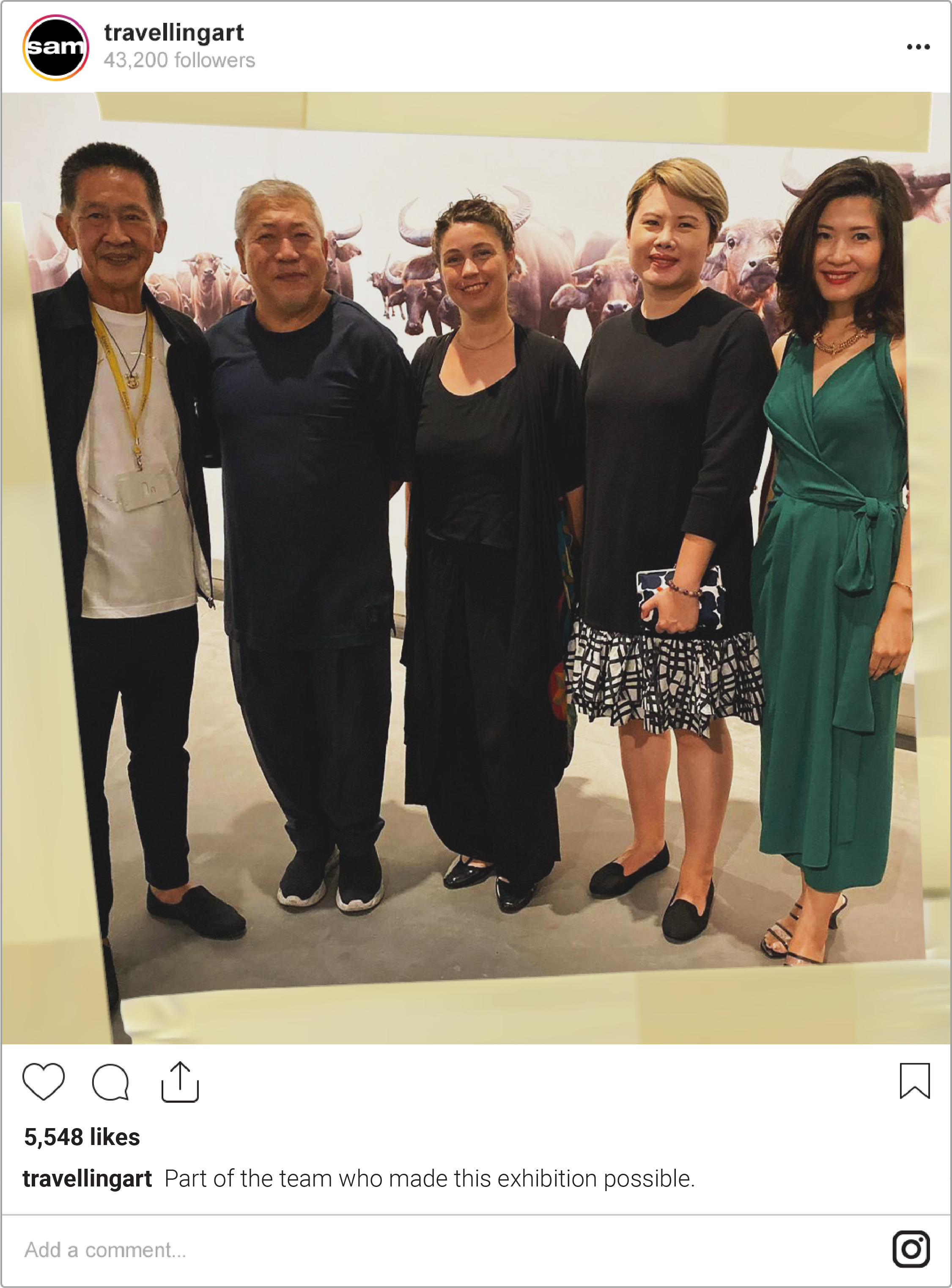 A photo of part of the team who made the ILHAM x SAM Project: 'The Body Politic and the Body' exhibition possible.